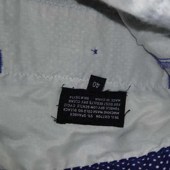 Men's Blue Polka Dot Shorts Size 40 - Picture 4 of 4